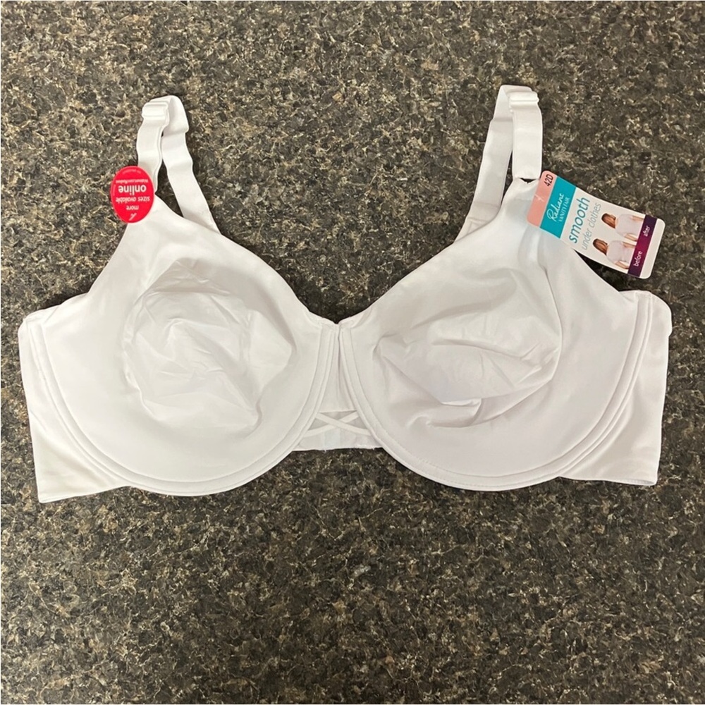 nwt vanity fair white underwire bra 42D style # 76571
